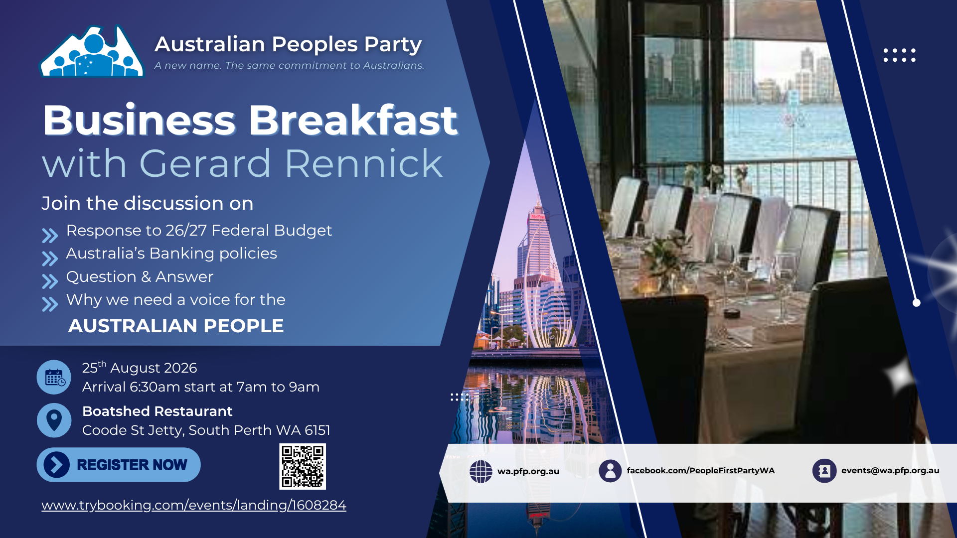 Buisness Breakfast with Gerard Rennick 25th August