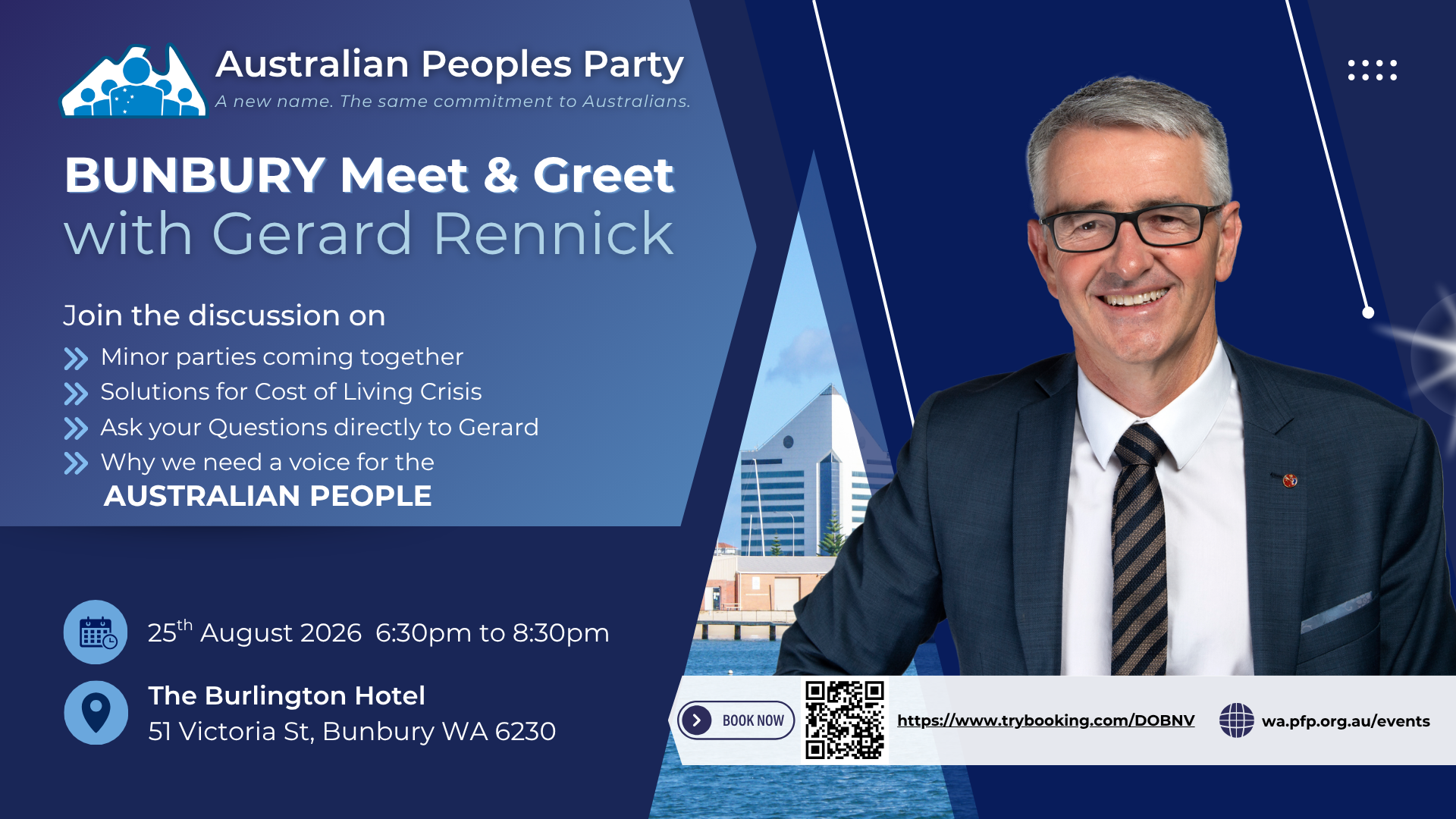 Meet Gerard in Bunbury 25th August